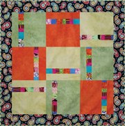 sample quilt block with colors