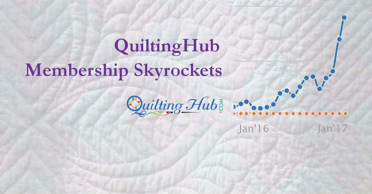 QuiltingHub Membership Skyrockets