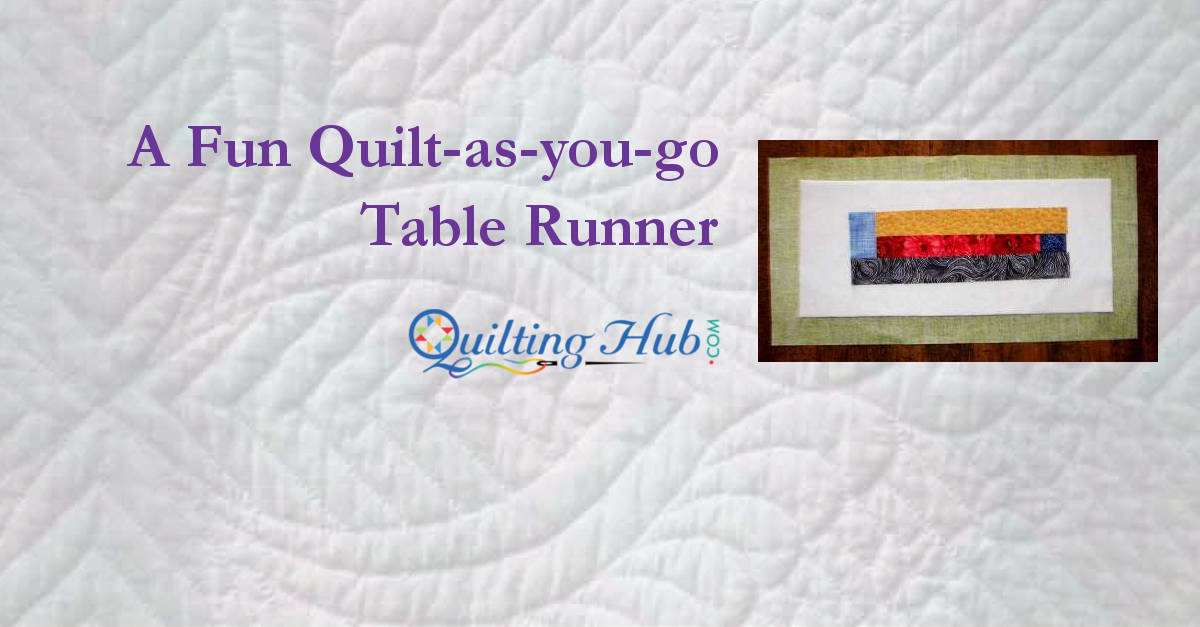 A Fun Quilt-as-you-go Table Runner