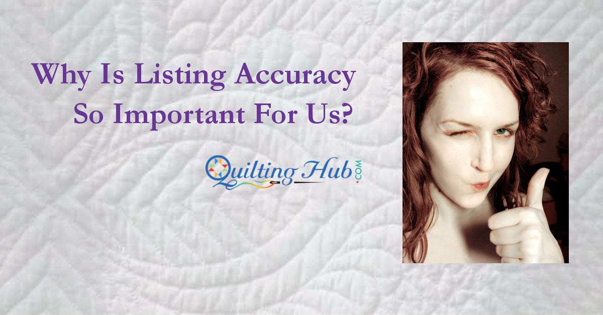 QuiltingHub Listing Accuracy