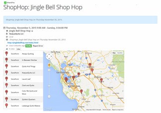 Shop Hop Map and Page