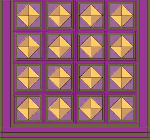 Adjust Quilt Size by increasing block size