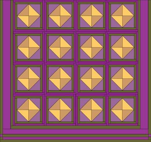 Adjust Quilt Size by increasing block size