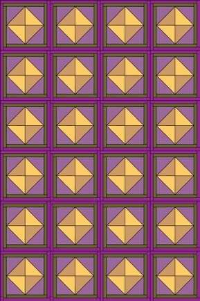 Original Quilt Pattern Size before adjustments