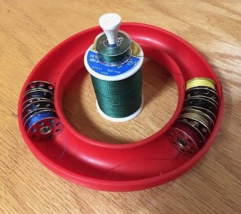 Thread Doughtnut and Golf Tee