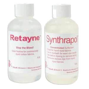 Retayne or Synthrapol to stop fabric bleading