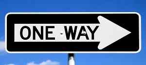 one way