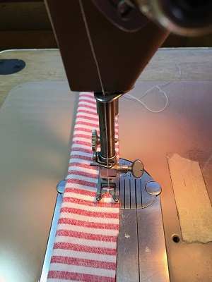 Stitching Down Long Side