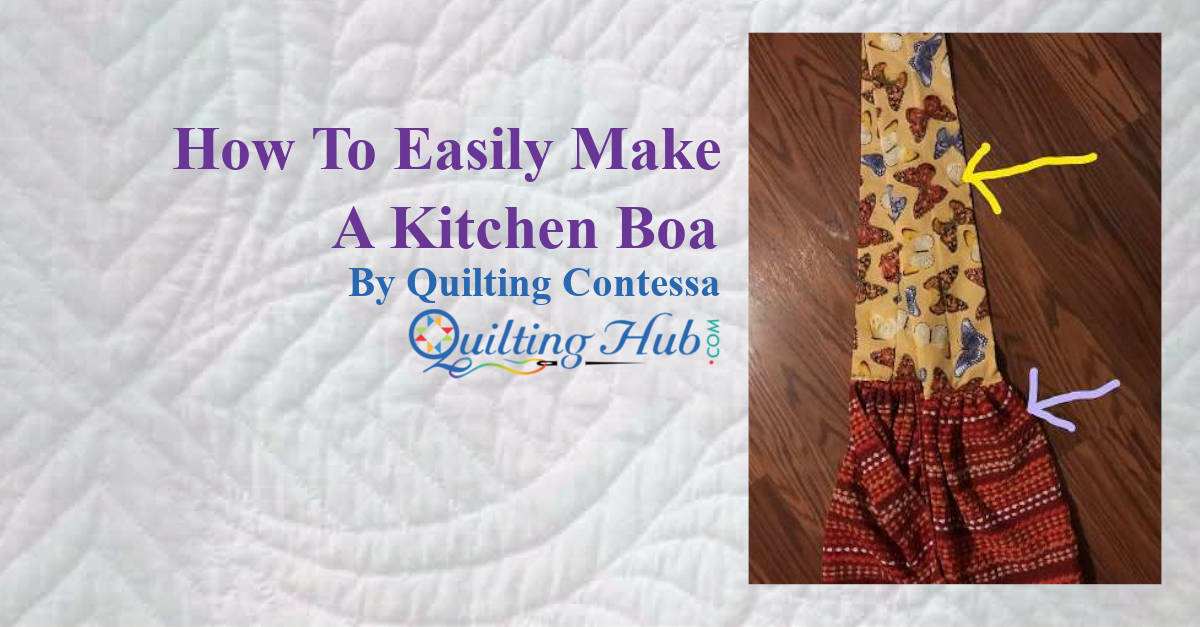 EASY Kitchen Boa Tutorial - No Pattern Needed - Quick DIY Gift Idea! 