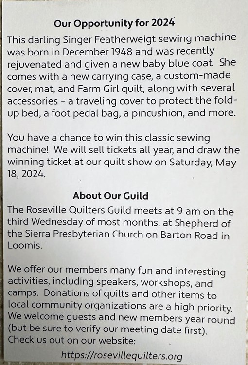 Roseville Quilters Guild in Rocklin, California on QuiltingHub